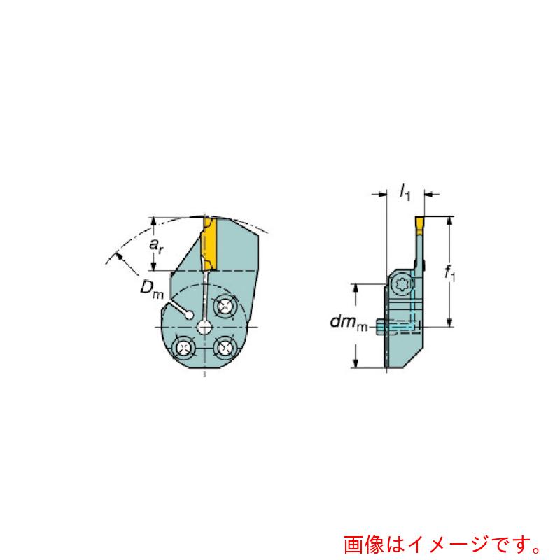 サンドビック　コロマントカンパニー　ＳＡＮＤＶＩＫ　コロターンＳＬ　コロカット１・２用端面溝入れブレード（４２０）　【品番：570-32R123G15B054A】