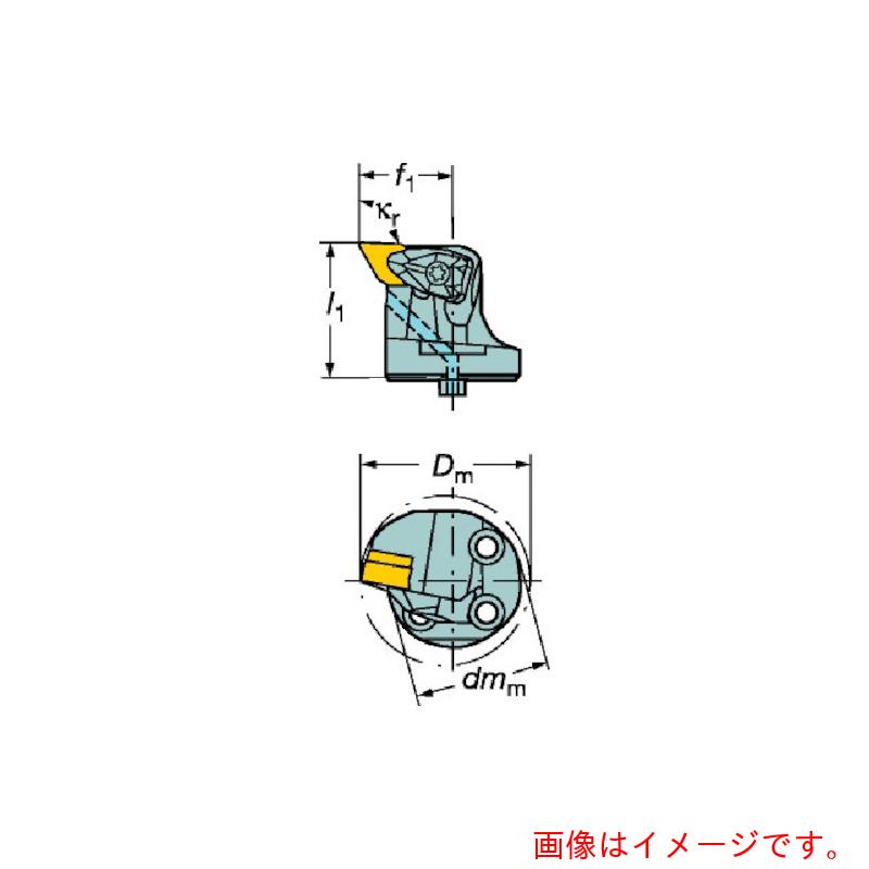 サンドビック　コロマントカンパニー　ＳＡＮＤＶＩＫ　コロターンＳＬ　コロターンＲＣ用カッティングヘッド（４１０）　【品番：570-DDUNR-80-15X】