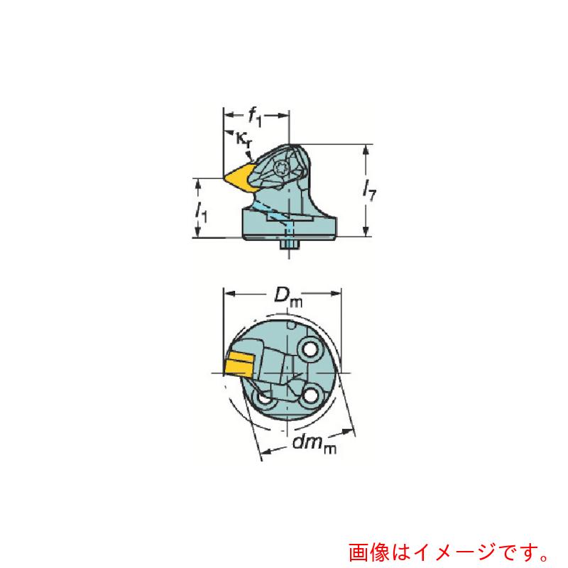サンドビック　コロマントカンパニー　ＳＡＮＤＶＩＫ　コロターンＳＬ　コロターンＲＣ用カッティングヘッド（４１０）　【品番：570-DDXNR-40-15-L】