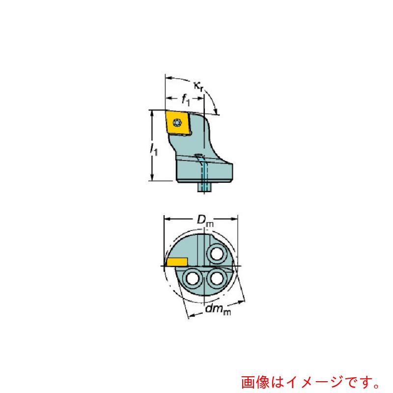 サンドビック　コロマントカンパニー　ＳＡＮＤＶＩＫ　コロターンＳＬ　コロターン１０７用カッティングヘッド（４１０）　【品番：570-SCLCR-20-09】