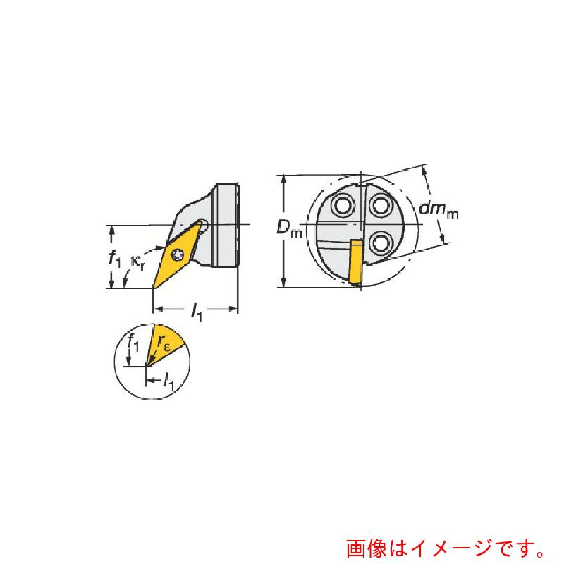 サンドビック　コロマントカンパニー　ＳＡＮＤＶＩＫ　コロターンＳＬ　コロターン１０７用カッティングヘッド（４１０）　【品番：570-SVQCR-25-11-D】