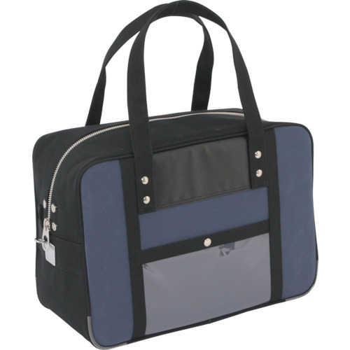 三栄産業 帆布メール用ボストン(M)馬蹄錠金具付 紺 【品番:BTM-U-03】|住設プロ 店