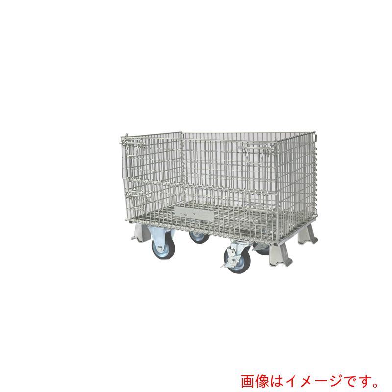 【別途送料あり】サンキン　メッシュパレット　１３０ｍｍキャスター付　【品番：SC-15S】