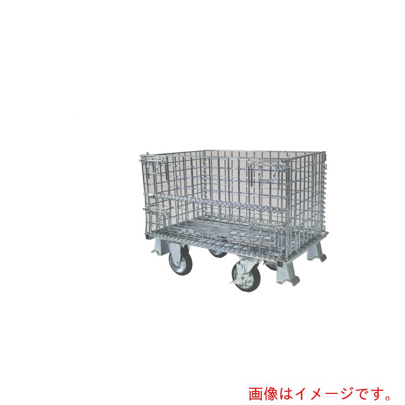 【別途貨物輸送あり】サンキン メッシュ調色板 巻き印字機キャスター付 ８００×５００×５４０ 【品番：SC-18S】