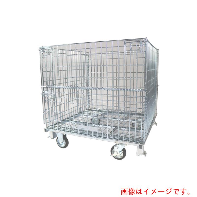 【別途貨物輸送あり】サンキン メッシュ調色板 １５０粍キャスター付 １０５０×１０５０×１１００ 【品番：SCS-5S】