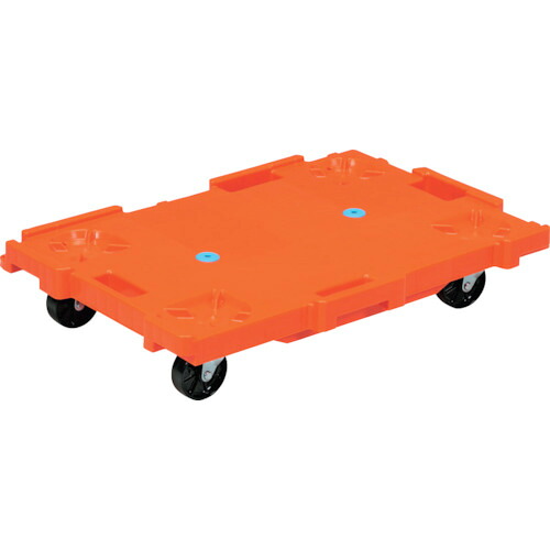 【別途送料あり】三甲（サンコー）　樹脂製平台車　８０２４７７　サンキャリー６１４０　オレンジ　【品番：80247701OR308】