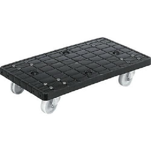 【別途送料あり】三甲（サンコー）　折りたたみコンテナー用台車　８０２６０１　サンキャリー　黒　【品番：802601BK01】｜住設プロ　店