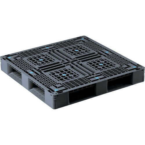 【別途送料あり】三甲（サンコー）　リサイクルプラスチックパレット　Ｄ４－１１１１－２（ＰＥ）　８１２１７５　【品番：81217500BKRCE】