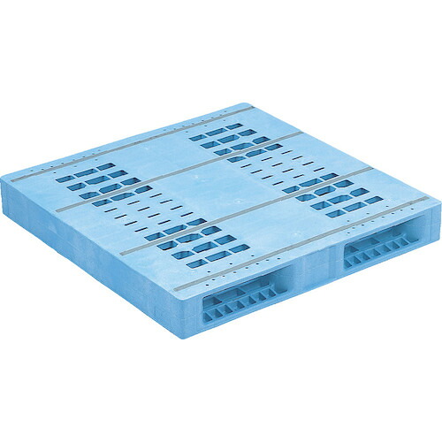 【別途送料あり】三甲（サンコー）　プラスチックパレット　８１２１７８　Ｒ２－１１１１Ｆ－５　ライトブルー　【品番：81217801BL502】