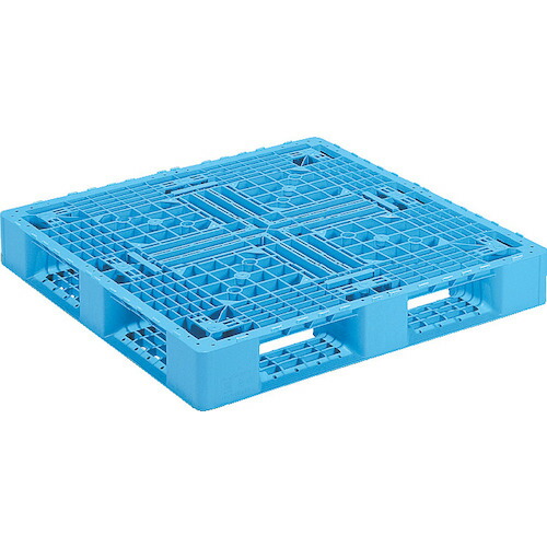 【別途送料あり】三甲（サンコー）　パレットＤ４－１１１１－６（突起付）ライトブルー　８１２１９４　【2個】　【品番：81219400BL510】
