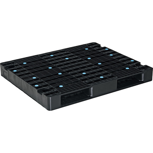 【別途貨物輸送あり】三甲（サンコー） リサイクルプラスチックパレット Ｒ２－１０１２－２ ８１２２０６ 【品番：81220600BKRCE】