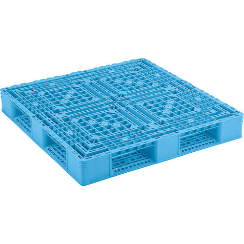 【別途送料あり】三甲（サンコー）　パレットＤ４－１１１１－３（突起付）ライトブルー　８１２２１３　【2個】　【品番：81221300BL510】