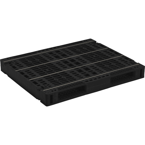 【別途貨物輸送あり】三甲（サンコー） リサイクルプラスチックパレット Ｒ２－１０１２－４ ８１２３５２ 【品番：81235201BKRCE】