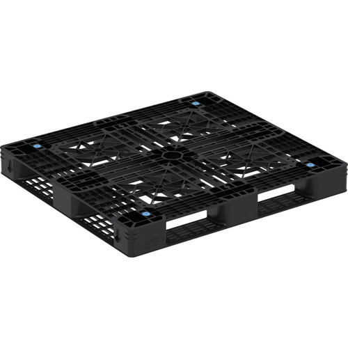 【別途貨物輸送あり】三甲（サンコー） リサイクルプラスチックパレット ８１２４５０ Ｄ４－１０１１－４ 黒いこと 【品番：81245000BKRCP】