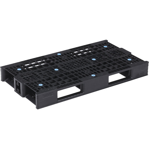 【別途送料あり】三甲（サンコー）　リサイクルプラスチックパレット　Ｄ４－０６３１１５再生ブラック　８１３０６０　【2個】　【品番：81306001BKRCP】