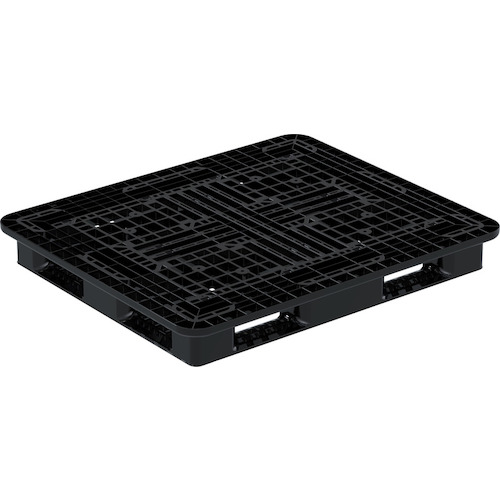 【別途送料あり】三甲(サンコー) リサイクルプラスチックパレット D4-1113W再生ブラック 814309 【2個】 【品番:81430900BKRCP】