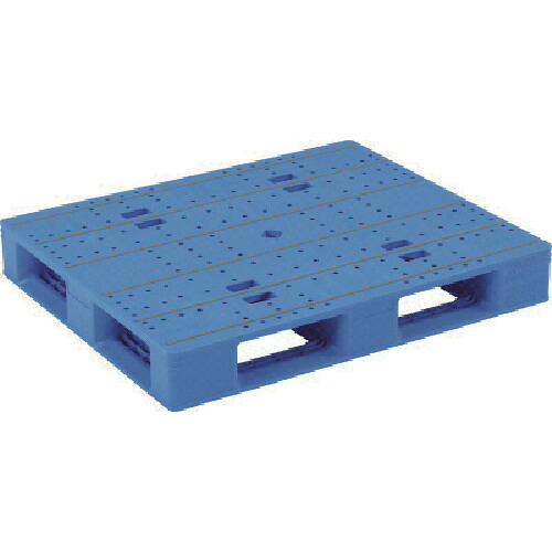 【別途送料あり】三甲（サンコー）　プラスチックパレット　８４００１３　ＬＸ－９１１Ｄ４　ブルー　【品番：840013-01BL】