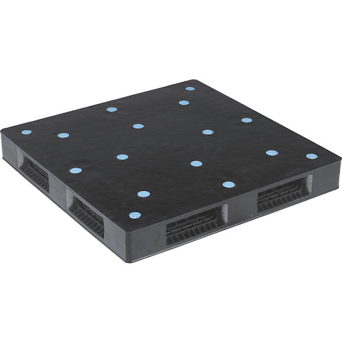 【別途貨物輸送あり】三甲（サンコー） リサイクルプラスチックパレット Ｒ４－１１０１１０Ｐ－Ｂ ８Ｐ００４４ 【2個】 【品番：8P004401BKRC】