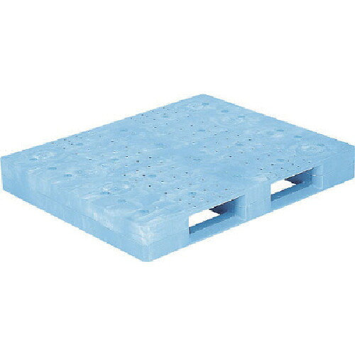 【別途送料あり】三甲（サンコー）　プラスチックパレット　８１２００４　Ｄ－１０１２Ｆ－２　青　【品番：D-1012F24】