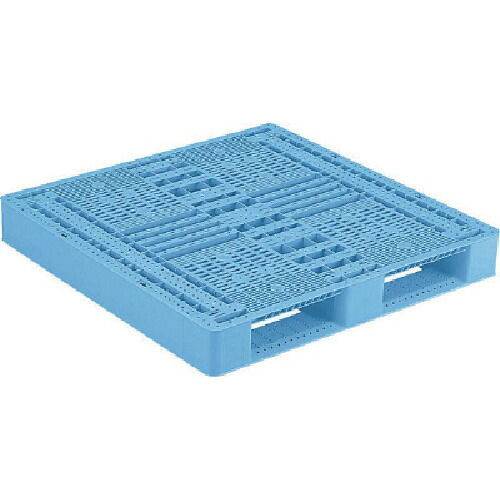 【別途送料あり】三甲（サンコー）　プラスチックパレット　８１２１５４　Ｄ２－１１１１　青　【品番：D2-1111】
