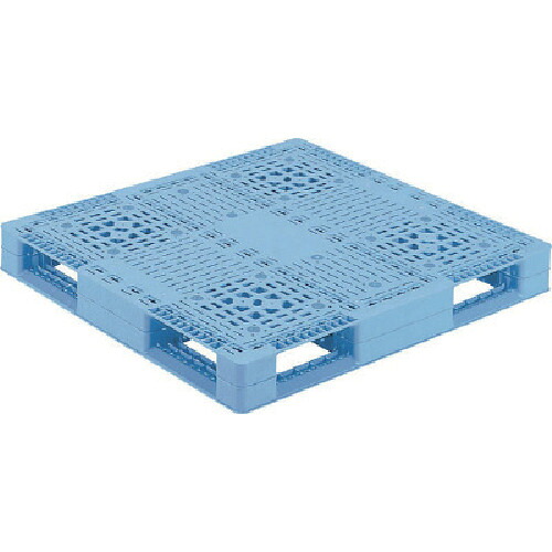 【別途送料あり】三甲（サンコー）　プラスチックパレット　８１２０１７　Ｄ４－１０１１－２　青　【品番：D4-1011-2】