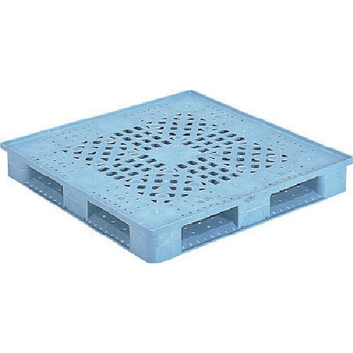 【別途送料あり】三甲（サンコー）　枠付プラスチックパレット　８１２１０８　Ｄ４－１１１１ＦＮ　青　【品番：D4-1111FN】