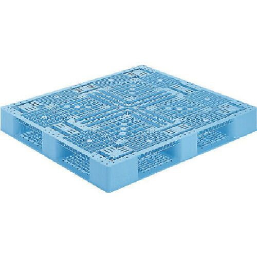 【別途送料あり】三甲（サンコー）　プラスチックパレット　８１３００９　Ｄ４－１１１３－２　青　【品番：D4-1113-2】