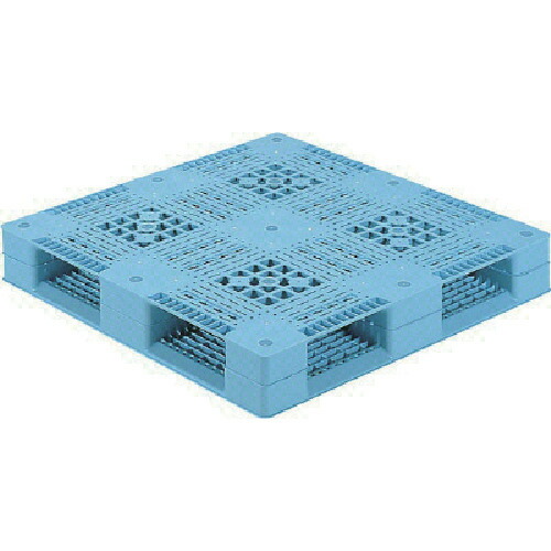 【別途送料あり】三甲（サンコー）　プラスチックパレット　８１２００８　Ｒ４－１０１０　青　【品番：R4-1010】