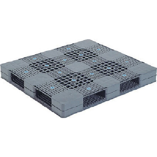 【別途送料あり】三甲（サンコー）　プラスチックパレット　８１３００２　Ｒ４－１１１２　グレー　【品番：R4-1112】