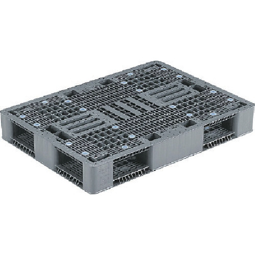 【別途送料あり】三甲（サンコー）　プラスチックパレット　８０８８０６　Ｒ４－８１１－２　グレー　【品番：R4-811-2】