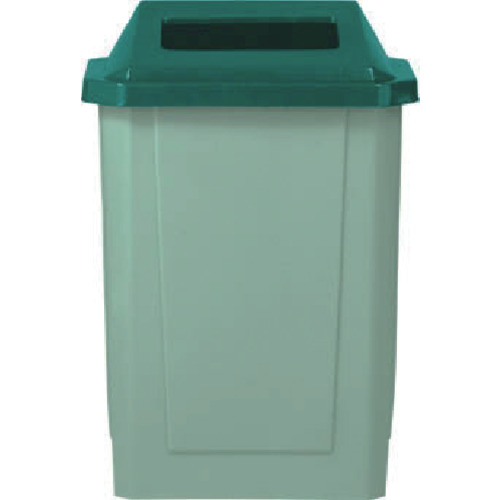 ★三甲（サンコー）　分別用ダストボックス　６１００００　サンクリーンボックス２型Ｂ－２（中フタ無）　９５Ｌ　グリーン　緑　【品番：SK2B-2】