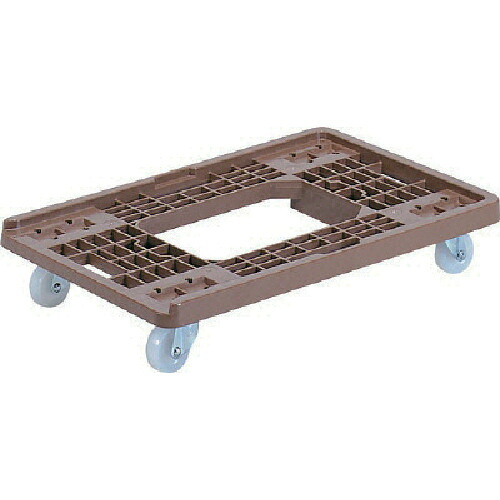 【別途送料あり】三甲（サンコー）　折りたたみコンテナー用台車　８０２５０３　サンキャリーＰＦブラウン　【品番：SK802503-01】