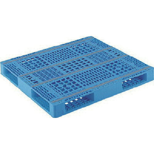 【別途送料あり】三甲（サンコー）　プラスチックパレット　８１１００３　Ｒ４&minus;１０１１&minus;２青　【品番：SK811003-01】｜住設プロ　店 24,346円
