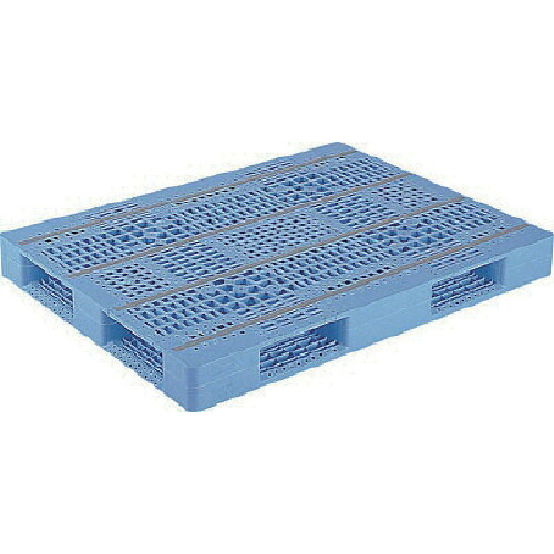 【別途送料あり】三甲（サンコー）　プラスチックパレット　８１３４０２　Ｄ４－１００１３４青　【品番：SK813402-01】