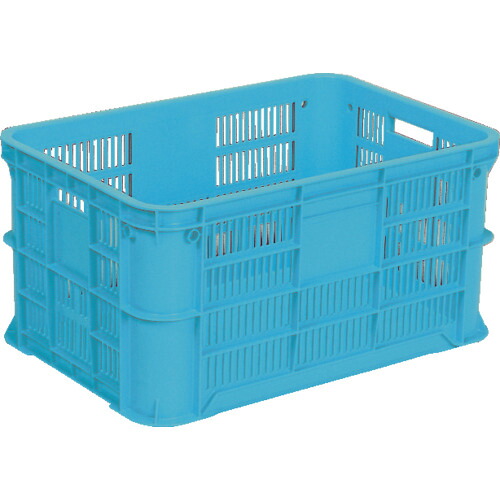 【別途送料あり】三甲（サンコー）　スタッキングコンテナー　１０６９２１　サンテナーＢ＃８０－４ライトブルー　【品番：SK-B80-4-BLL】