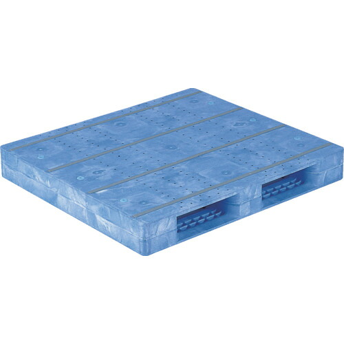 【別途送料あり】三甲（サンコー）　プラスチックパレット　８１１００２　Ｄ２－１０１１Ｆ青　【品番：SK-D2-1011F-BL】