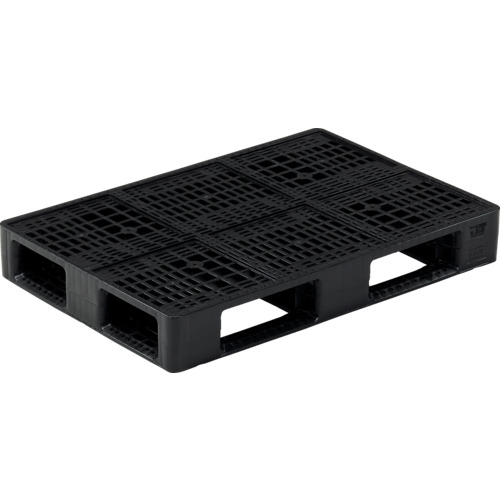 【別途貨物輸送あり】三甲（サンコー） リサイクルプラスチックパレット ８０６８０２ Ｄ４－０６８１００Ｈ黒 【品番：SK-D4-068100H-BK】