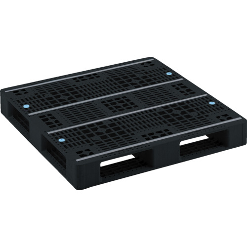 【別途送料あり】三甲（サンコー）　リサイクルプラスチックパレット　８１００４１　Ｄ４－１０１０－３黒　【品番：SK-D4-1010-3-BK】