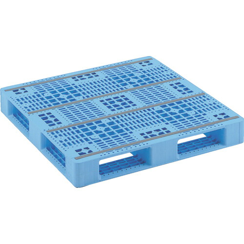 【別途送料あり】三甲（サンコー）　プラスチックパレット　８１００４１　Ｄ４－１０１０－３青　【品番：SK-D4-1010-3-BL】