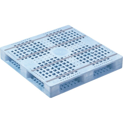 【別途送料あり】三甲（サンコー）　プラスチックパレット　８１０００９　Ｄ４－１０１０Ｆ青　【品番：SK-D4-1010F-BL】