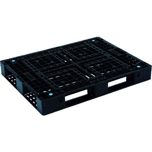【別途貨物輸送あり】三甲（サンコー） リサイクルプラスチックパレット ８０５６８７ Ｄ４－１０１３ 黒いこと 【品番：SK-D4-1013-BK】