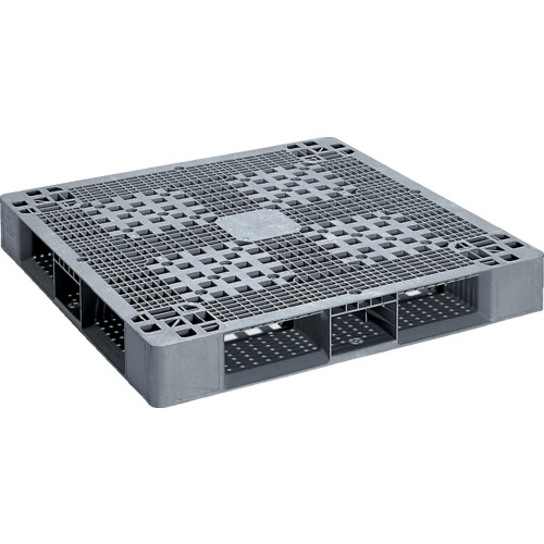【別途送料あり】三甲（サンコー）　プラスチックパレット　８１２１１１　Ｄ４&minus;１１１１ＨＧライトグレー　【品番：SK-D4-1111HG-GLL】｜住設プロ　店