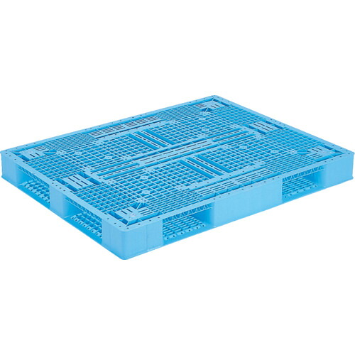 【別途送料あり】三甲（サンコー）　プラスチックパレット　８１６３１９　Ｄ４－１１１４青　【品番：SK-D4-1114-BL】