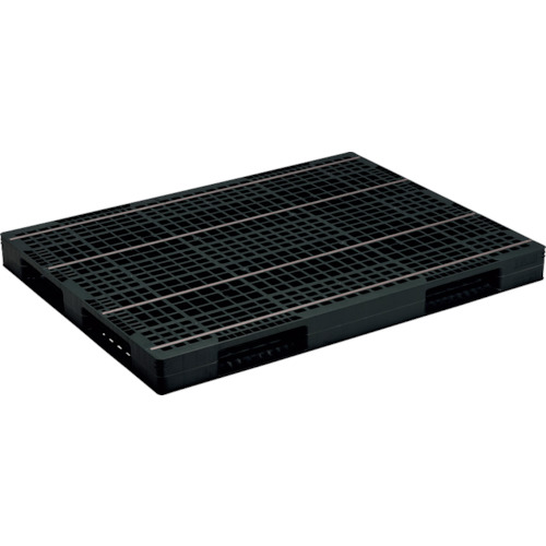 【別途送料あり】三甲（サンコー）　リサイクルプラスチックパレット　８１７２０２　Ｄ４－１１５１５０　【品番：SKD4-115150 BK】