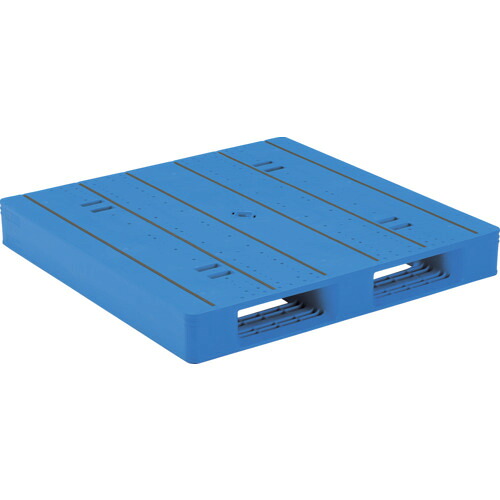 【別途送料あり】三甲（サンコー）　プラスチックパレット　８４００４８　ＬＸ－１１１１Ｄ２－２青　【品番：SK-LX-1111D2-2-BL】