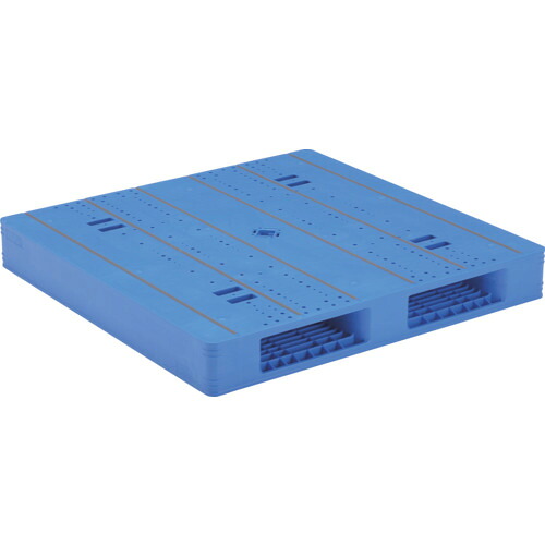 【別途送料あり】三甲（サンコー）　プラスチックパレット　８４００５９　ＬＸ－１１１１Ｒ２－４青　【品番：SK-LX-1111R2-4-BL】