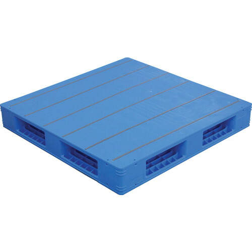 【別途送料あり】三甲（サンコー）　プラスチックパレット　８４００８７　ＬＸ－１１１１Ｒ４－３青　【品番：SK-LX-1111R4-3-BL】