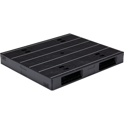 【別途送料あり】三甲（サンコー）　リサイクルプラスチックパレット　８４００１９　ＬＸ－１１１３Ｒ２黒　【品番：SK-LX-1113R2-BK】