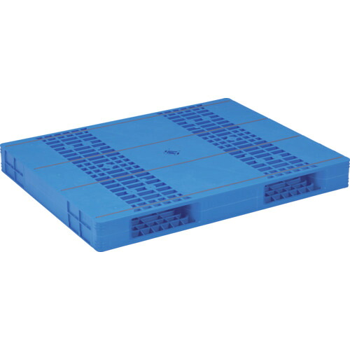【別途送料あり】三甲（サンコー）　プラスチックパレット　８４００８５　ＬＸ－１１１４Ｒ２－３青　【品番：SK-LX-1114R2-3-BL】