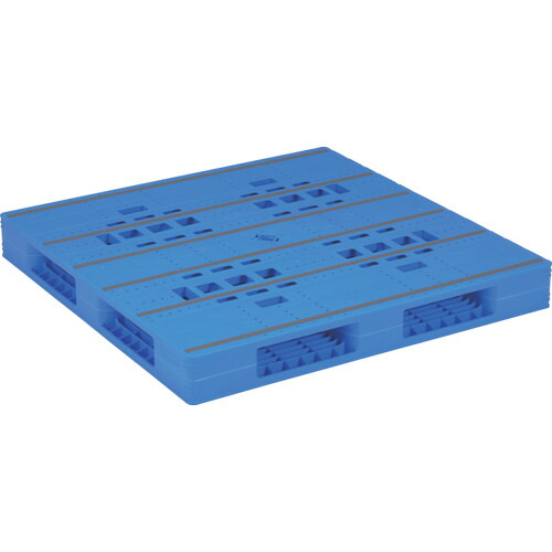 【別途送料あり】三甲（サンコー）　プラスチックパレット　８４００８３　ＬＸ－１２１２Ｒ４青　【品番：SK-LX-1212R4-BL】